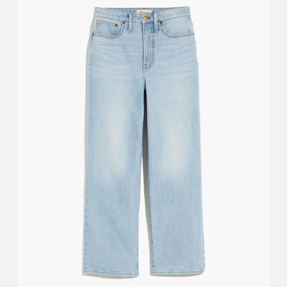 Madewell Light Blue Wide-Leg Denim Jeans - Picture 7 of 7